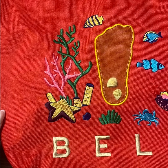 Belize Red Tote Bag - Picture 4 of 7
